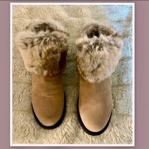 Muk Luks Women’s Fur Cuff Ankle Boots